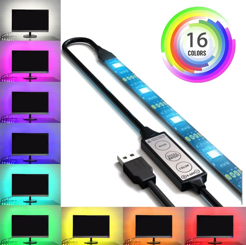 Tira Led USB Con Control Remoto (5metros)